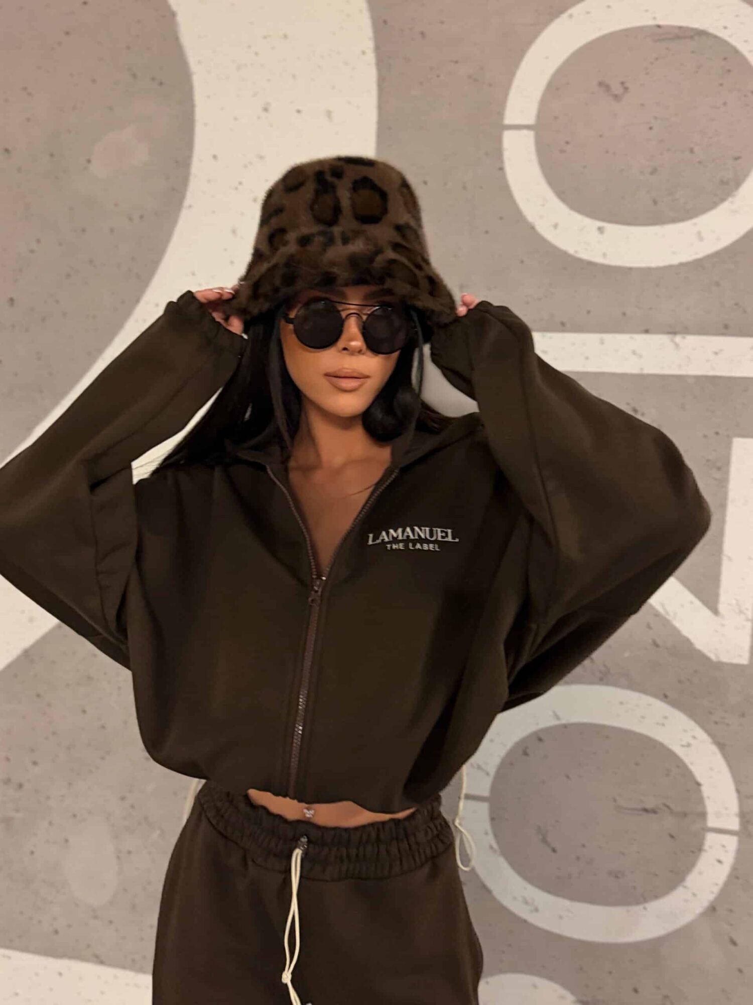 Bluza BASIC czekolada LA MANUEL polska produkcja