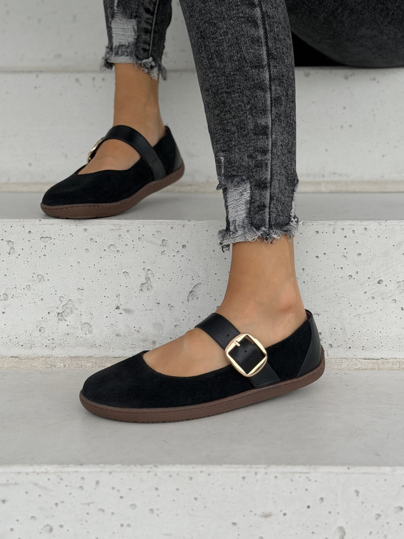 Skórzane pólbuty barefoot KAZADII NERIS BLACK polska produkcja - obrazek 5