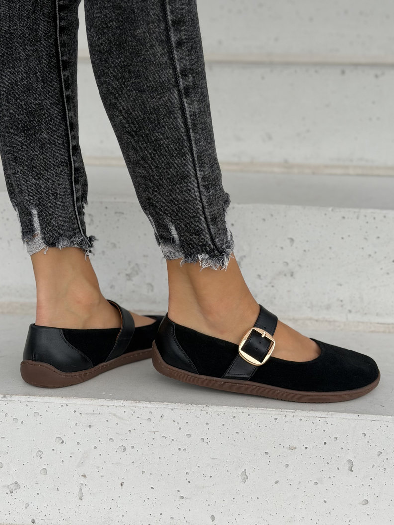 Skórzane pólbuty barefoot KAZADII NERIS BLACK polska produkcja - obrazek 7